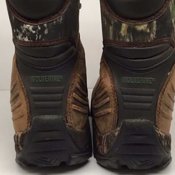 EUC Wolverine Thinsulated Ultra Insulation Waterproof Camo Leather High Top Boot - Picture 6 of 16